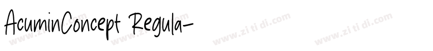 AcuminConcept Regula字体转换